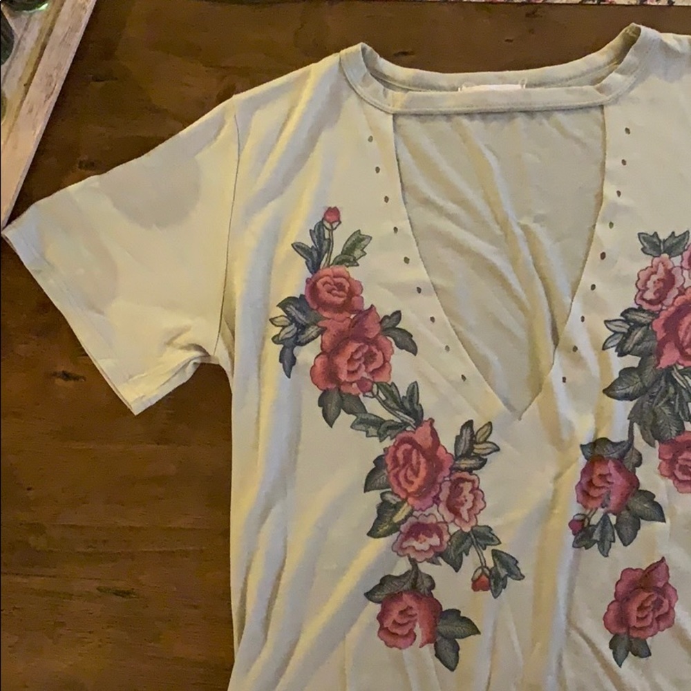 Deep V Choker Top